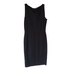 D. Exterior black bodycon dress‎